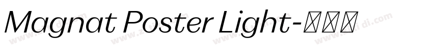 Magnat Poster Light字体转换